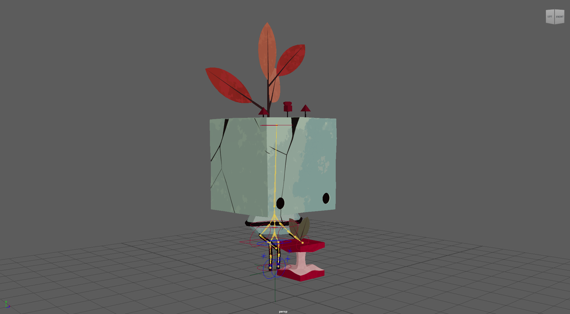 Maya rig — perspective viewport