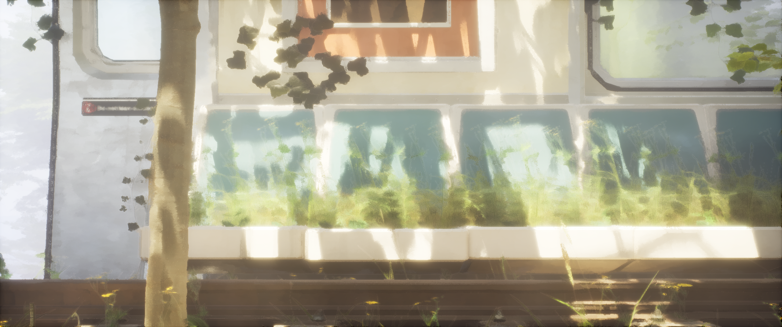 Train exterior — on